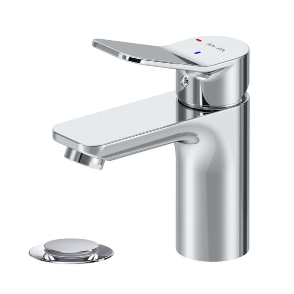 AM.PM Waschtischarmatur mit Einhebelmischer mit Klick-Ablaufgarnitur ECO-START FXA82800 X-Joy