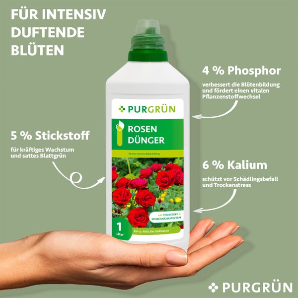 Purgrün Rosendünger 1 Liter
