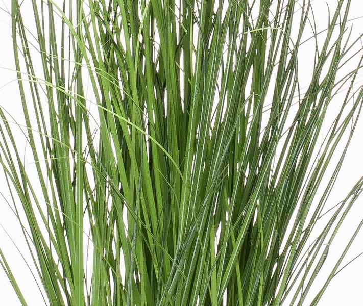 Künstliches Gras mit langen grünen Halmen, detailgetreue Kunstpflanze für dekorative Zwecke.