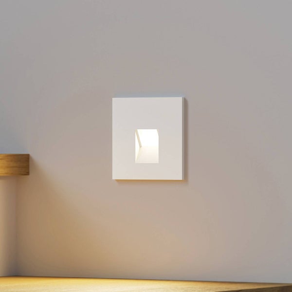 Arcchio LED Wandeinbaustrahler Vexi (Modern) in Weiß aus Aluminium (1 flammig, ) Wohnzimmerleuchte