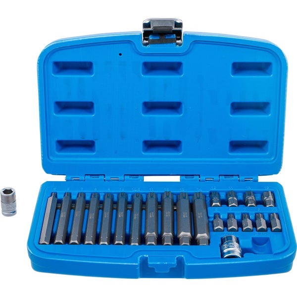 BGS Bit-Satz Antrieb Außensechskant 10 mm (3/8) Keil-Profil (für Ribe) 22tlg. - 5013