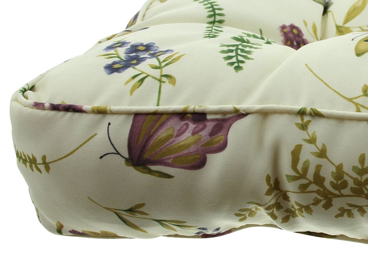 FRANK FLECHTWAREN | Sitzkissen Sommerwiese, POLYESTER, 40 x 40 x 8 cm