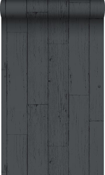 Origin Wallcoverings Tapete Holz-optik Antrazitgrau - 53 cm x 10.05 m - 347537