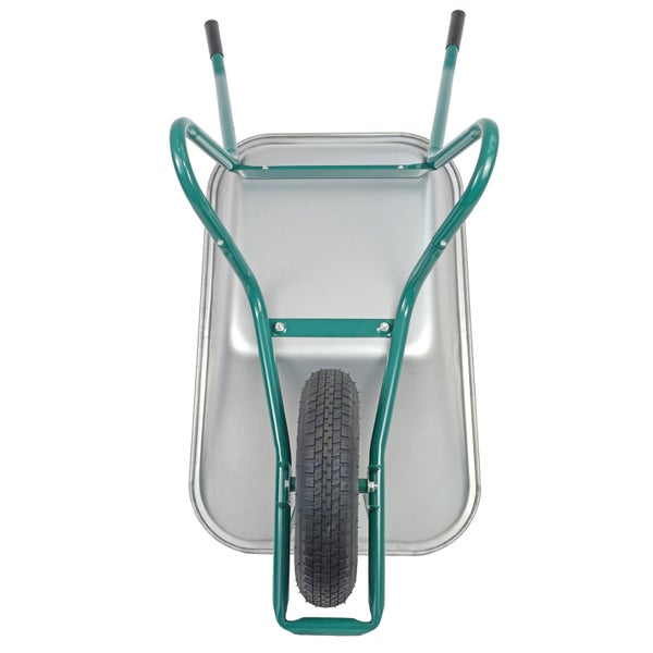 Schubkarre mit Stahlwanne und Reifen