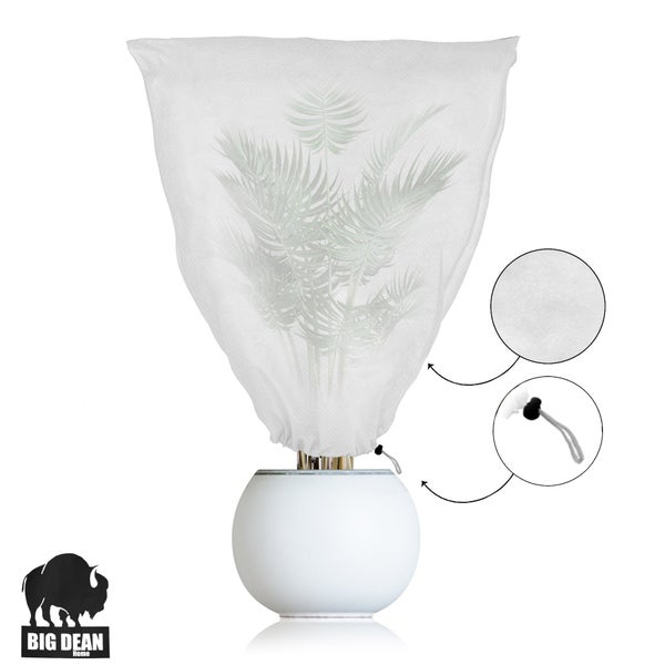 Winterschutzhaube für Pflanzen aus Vlies mit Kordelzug zum Schutz vor Frost und Kälte von Big Dean
