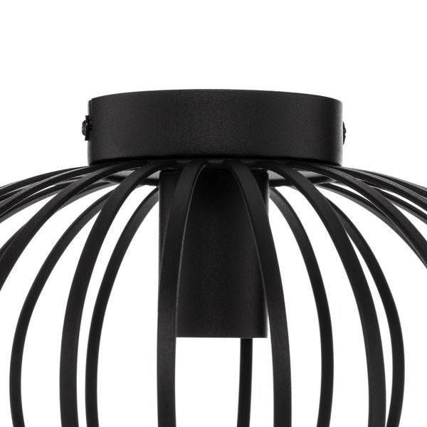 Lindby Deckenlampe Maivi (Modern) in Schwarz aus Metall (1 flammig, E27) - Deckenleuchte Lampe Wohnzimmerleuchte