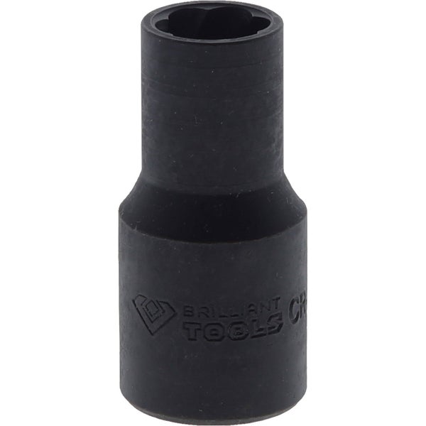BRILLIANT TOOLS 1/2 Spiral-Profil-Stecknuss 12 mm - BT026003