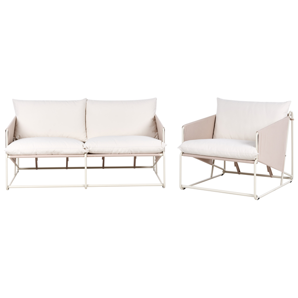 Gartenmöbelset mit Sofa und Sessel