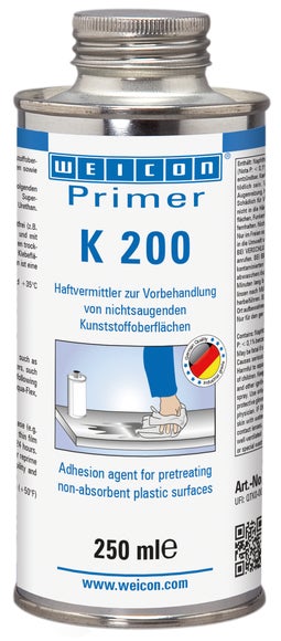 WEICON Primer K 200|Haftvermittler für nichtsaugende Kunststoffoberflächen|250 ml