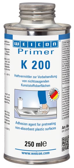 WEICON Primer K 200 | Haftvermittler für nichtsaugende Kunststoffoberflächen | 250 ml