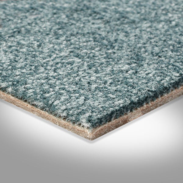 Teppichboden in Petrol mit Velours Oberfläche angenehme Haptik mit Textilvlies Rücken 400 cm Breite (Meterware)