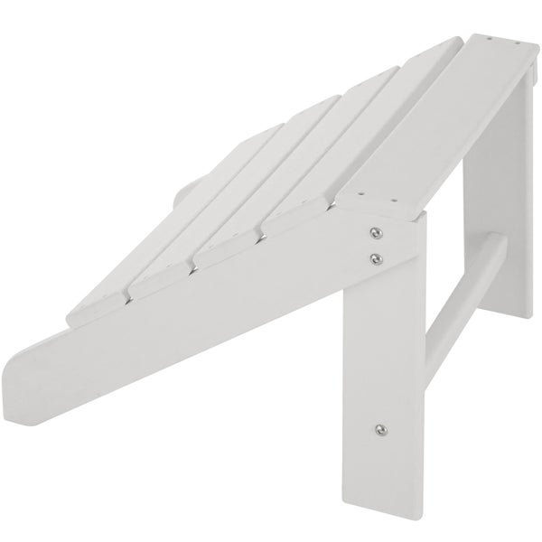 Fußablage tectake Lyn 48 x 48,5 x 38 cm für Gartenstuhl im Adirondack-Stil weiß/weiß