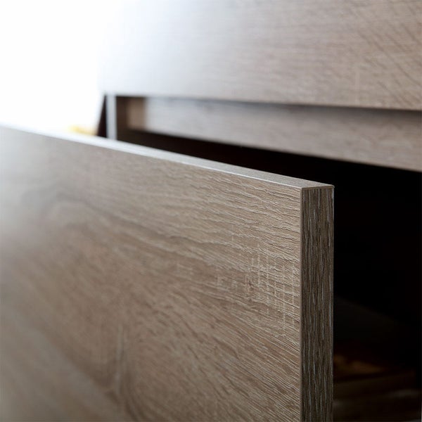 Unterschrank 800 x 460 mm in Holzoptik Eiche natur, wandhängend | Sole