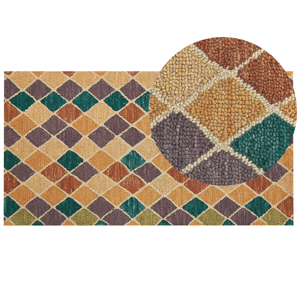 Teppich KESKIN Bunt 80 x 150 cm Wolle