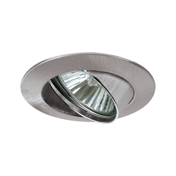 Premium Einbauleuchte rund 83mm 30° GU10 max. 50W 230V dimmbar Eisen gebürstet