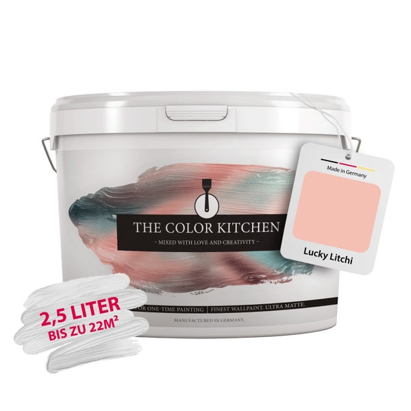 The Color Kitchen Wandfarbe Lucky Litchi ultra matt 2,5 Liter für circa 22 Quadratmeter