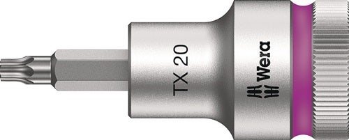 Wera Steckschlüsseleinsatz 8767 C HF TORX 1/2 T20 Länge 60 mm - 5003830001