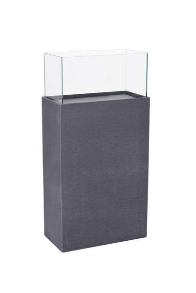 VIVANNO Windlicht CANDELA XL 100x26x50 cm Fiberzement Anthrazit matt