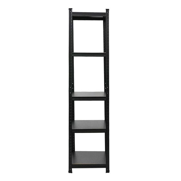 PROREGAL Mega Deal 5 x All Black Series Schwerlastregal Ragnar HxBxT 180 x 45 x 45 cm Fachlast 100 kg Matt Schwarz Kellerregal Steckregal Garagenregal