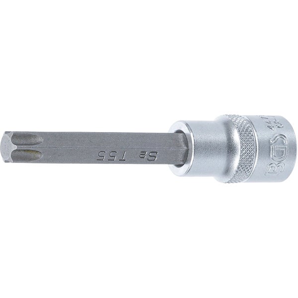 BGS Bit-Einsatz Länge 100 mm Antrieb Innenvierkant 12,5 mm (1/2) T-Profil (für Torx) T55 - 4475