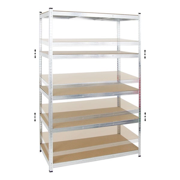PROREGAL Schwerlastregal Ragnar HxBxT 180 x 120 x 60 cm Fachlast 175 kg Verzinkt