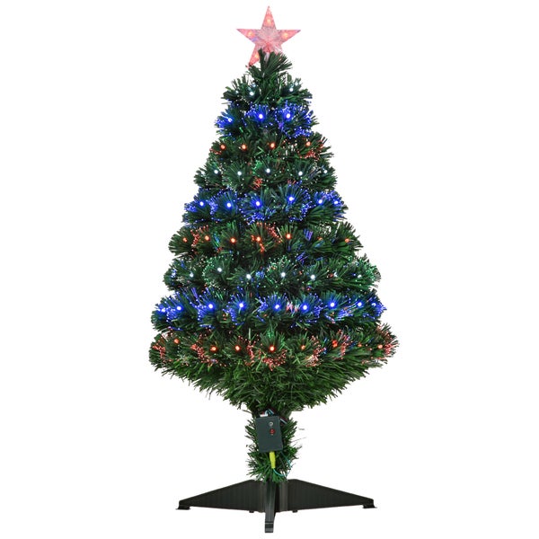 HOMCOM Weihnachtsbaum, Ø48 x H90 cm, PVC, Grün