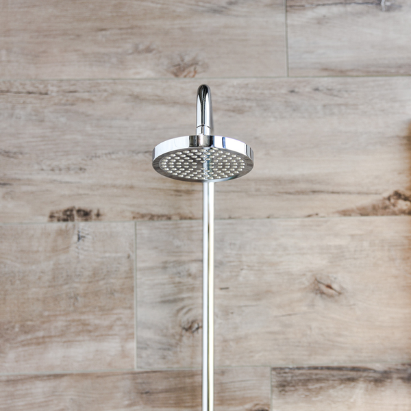 EcoRain 30% Wassersparender Regenduschkopf Josh 15 CM Rund - Hoher Wasserdruck - Universeller Anschluss - Anti-Kalk Duschkopf - Chrom