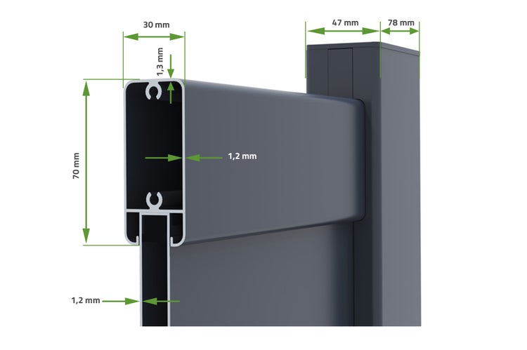 Elektrisches Flügeltor 3 m VOGEL 300B140 + Motorisierung RANGER B150
