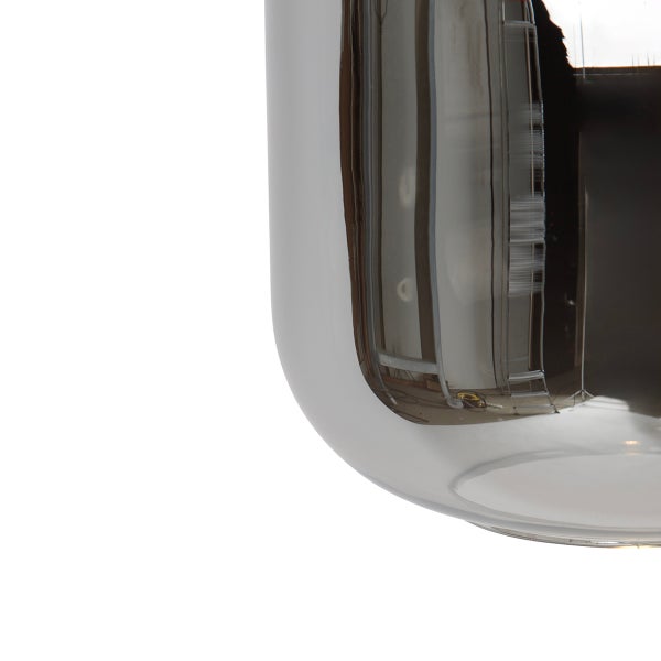 Detailaufnahme einer modernen Glaslampe