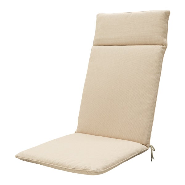 Hochlehnerauflage Beige Canvas Eco+ - Ca. 120x50 cm - 4er-Set