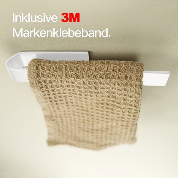 Designfabrik Hamburg Spültuchhalter ohne Bohren Weiß 17cm