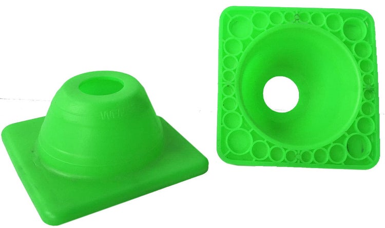 10 x Fahrschul Pylonen Fahrtraining Motorrad nur 4,5 cm hoch / grün