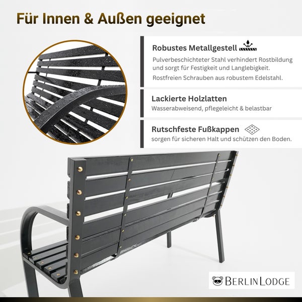 Gartensitzgruppe mit einem Ausziehtisch und sechs Stühlen auf einer Terrasse