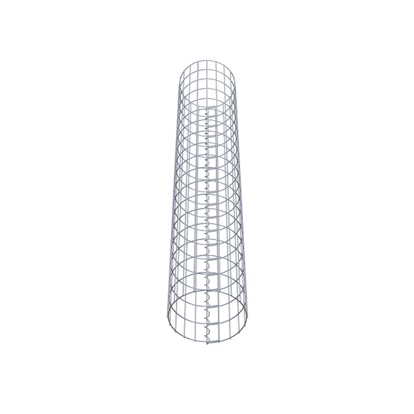 Gabionensäule Durchmesser 32 cm, MW 5 x 10 cm rund - Höhe: 1,80 m