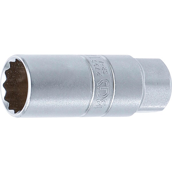 BGS Zündkerzen-Einsatz Zwölfkant Antrieb Innenvierkant 10 mm (3/8) SW 18 mm - 2793