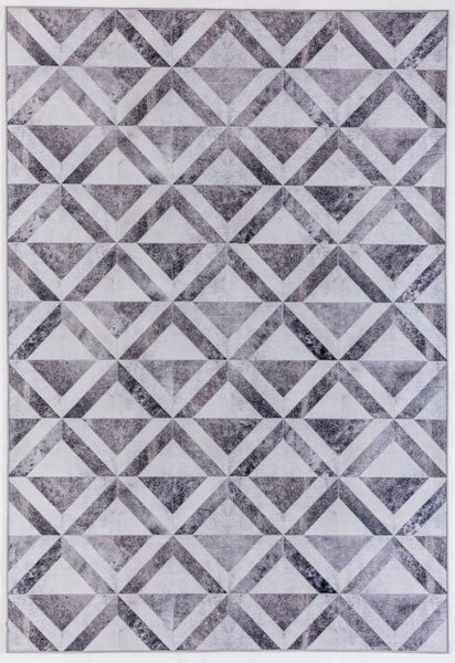 Bedruckter moderner Wohzimmerteppich Serena Grau 50x80 cm