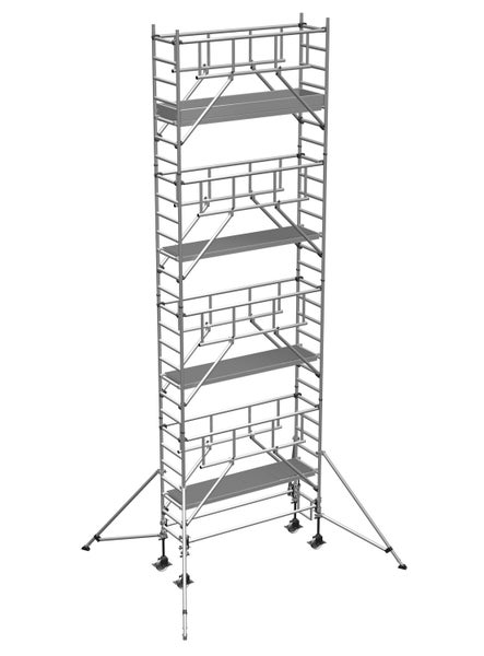 Zarges Fahrgerüst MultiTower S-PLUS 1T mit Auslegern 2,50m Plattformlänge 9,25m AH