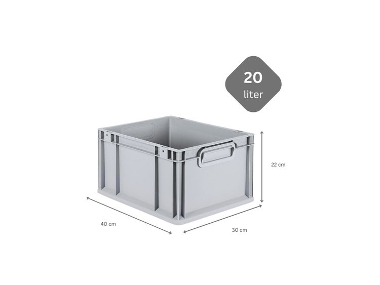 PROREGAL SparSet 10x Eurobox NextGen Grip HxBxT 22 x 30 x 40 cm 20 Liter