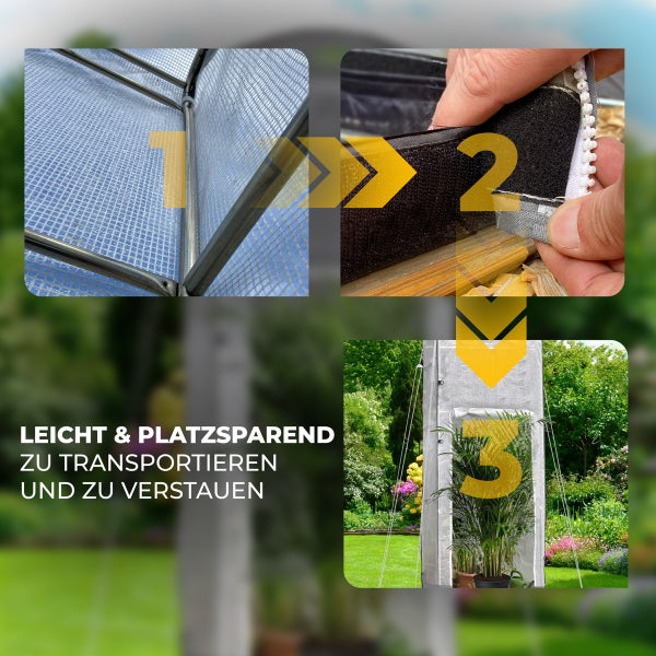 Überwinterungszelt Patioflora 120/XL für Pflanzen L 120 x B 120 x H 300 cm