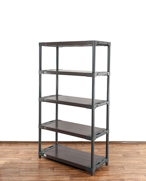 PROREGAL Kunststoffregal Grey Bear Tall HxBxT 180 x 120 x 46 cm Fachlast 120 kg Grau