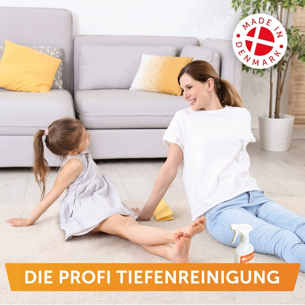 Nordicare Polsterreiniger [500ml] Spray für Sofa, Auto & Textil I Textilreiniger extrem ergiebig I Teppichreiniger, Fleckenentferner, Polster Reiniger