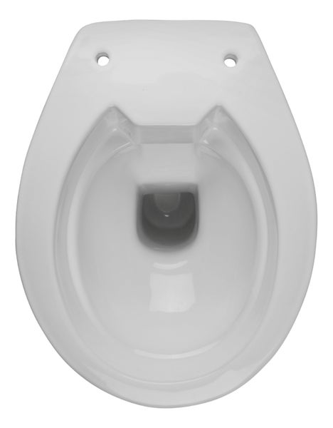 Calmwaters Stand WC spülrandlos in Manhattan-Grau, Tiefspüler Abgang waagerecht, hygienische Toilette ohne Spülrand, bodenstehendes WC aus Sanitärkeramik in Grau, 39 cm Höhe, 07AB6144