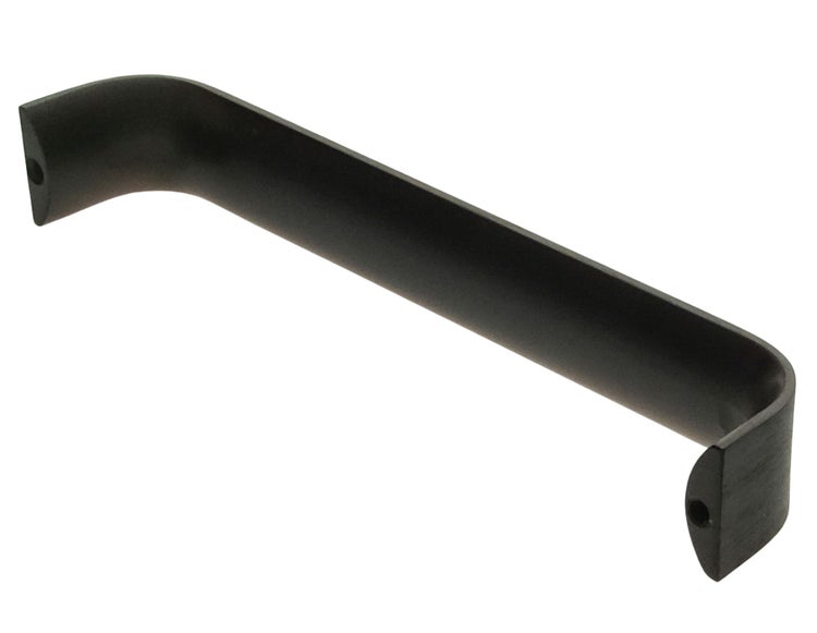Ein bogenförmiger Möbelgriff aus Metall für Schränke und Schubladen