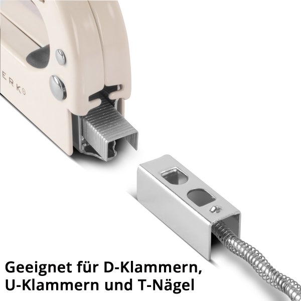 Nagler geeignet für D-Klammern, U-Klammern und T-Nägel
