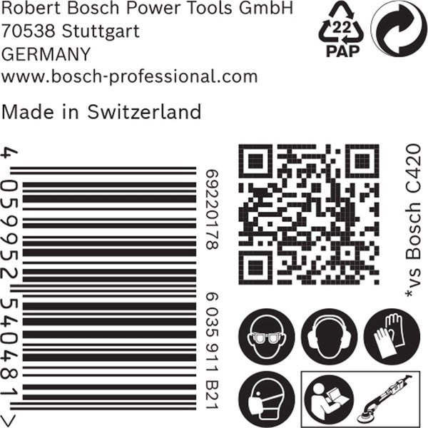 Runder Schleifpapierbogen von Bosch