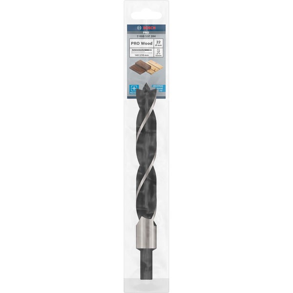Bosch PRO Wood Holzspiralbohrer 22 x 140 x 210 mm - 2608597204