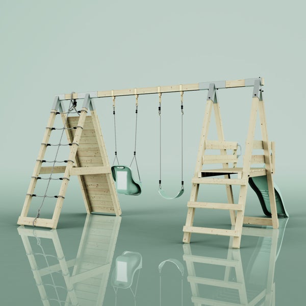OutdoorToys Klettergerüst Schmetterling aus Holz in Grün