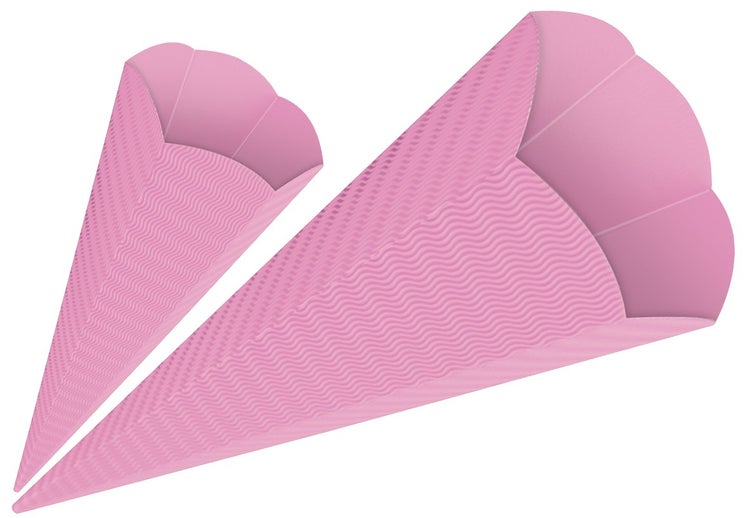 URSUS Schultüten 3D-Schultüten, rosa, Höhe: 41 cm, Durchmesser: 15 cm