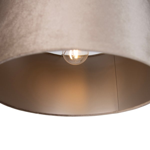 Runder Lampenschirm mit integrierter LED Glühbirne für Innenbeleuchtung