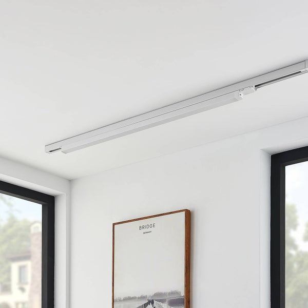 Arcchio LED Stromschienenstrahler Harlow (Modern) in Weiß aus Aluminium, Arbeitszimmerleuchte
